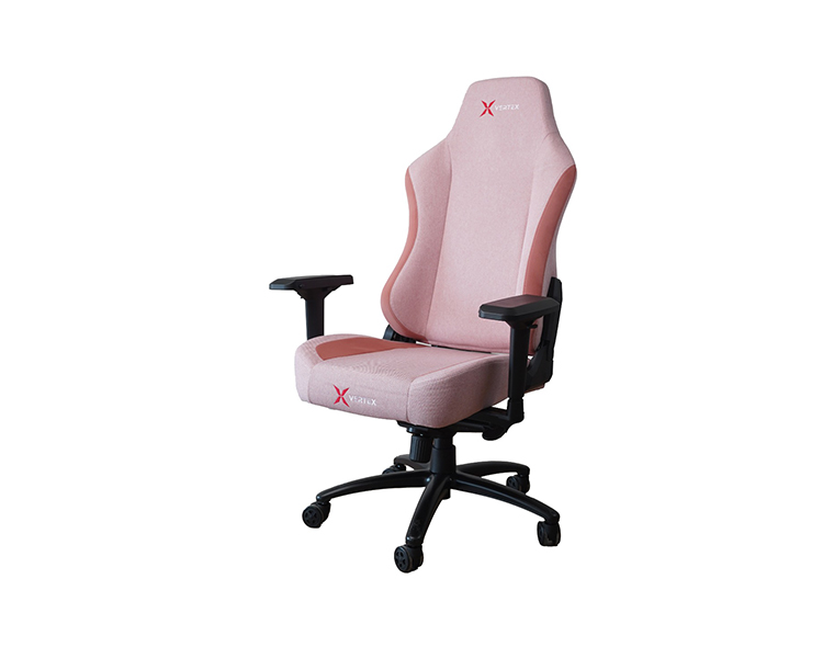 Gaming Chair: Vertex Kiti Gaming Chair Pink Fabric